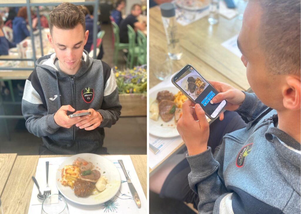 Experiència d’un ciclista de bingoal amb logmeal